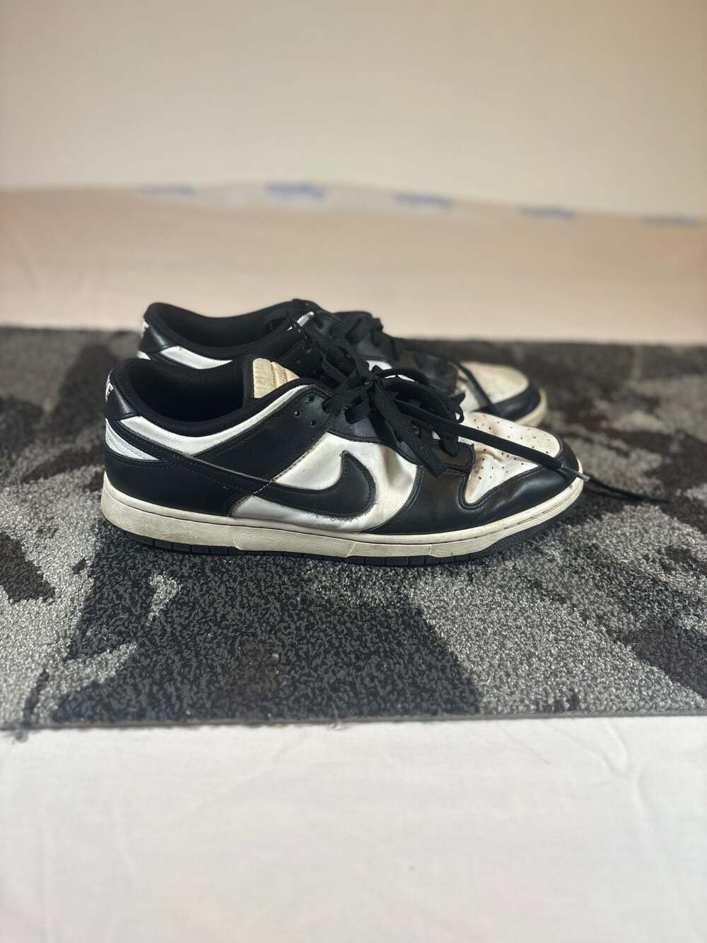 Nike Dunk Low Retro Black White Panda Sneakers Men's Size 13